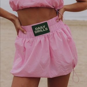 Daily Drills Bubble Skirt and Matching Bubble Top in Blush